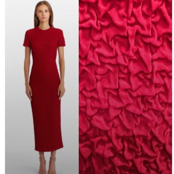 amanda uprichard burgundy dress Amanda Uprichard Samba Midi Dress – Mikinola